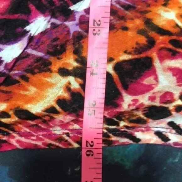 M fasis by California blues plus size 1X purple over multicolored with sequins - Picture 7 of 9